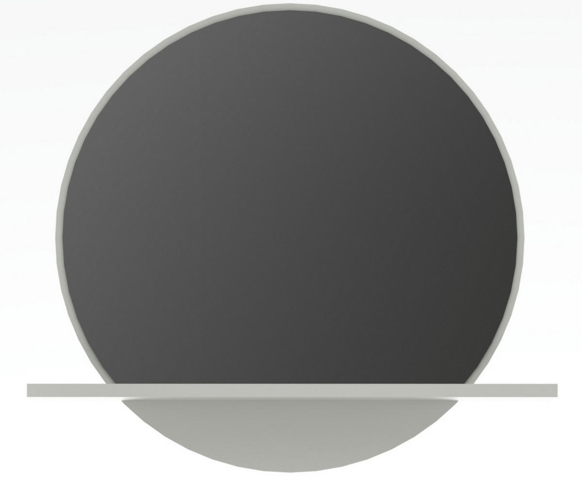 WANDSPIEGEL  - Grau, Design, Glas/Holzwerkstoff (88/80/18cm) - Xora