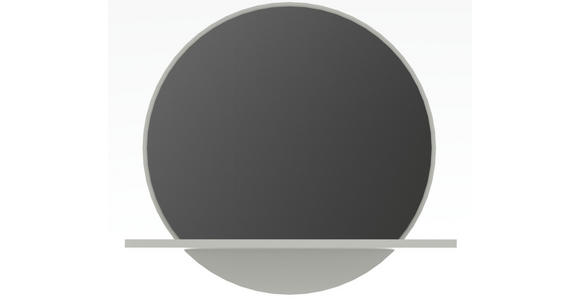 WANDSPIEGEL  - Grau, Design, Glas/Holzwerkstoff (88/80/18cm) - Xora