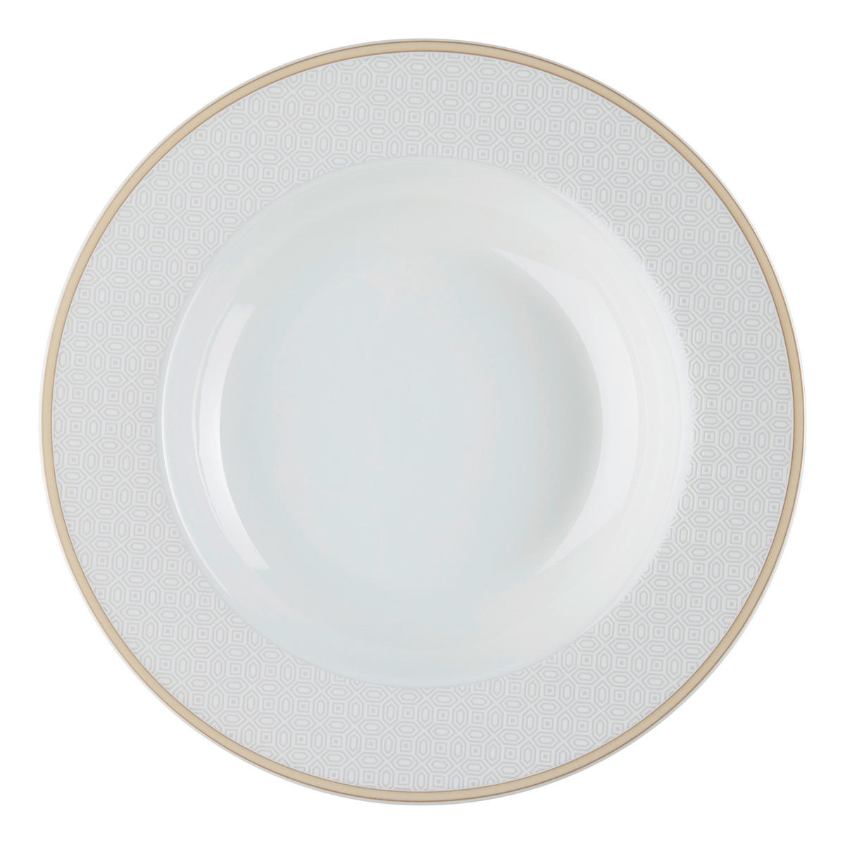 DJUP TALLRIK 21,5/3 cm  - vit/beige, Klassisk, keramik (21,5/3cm) - Ritzenhoff Breker