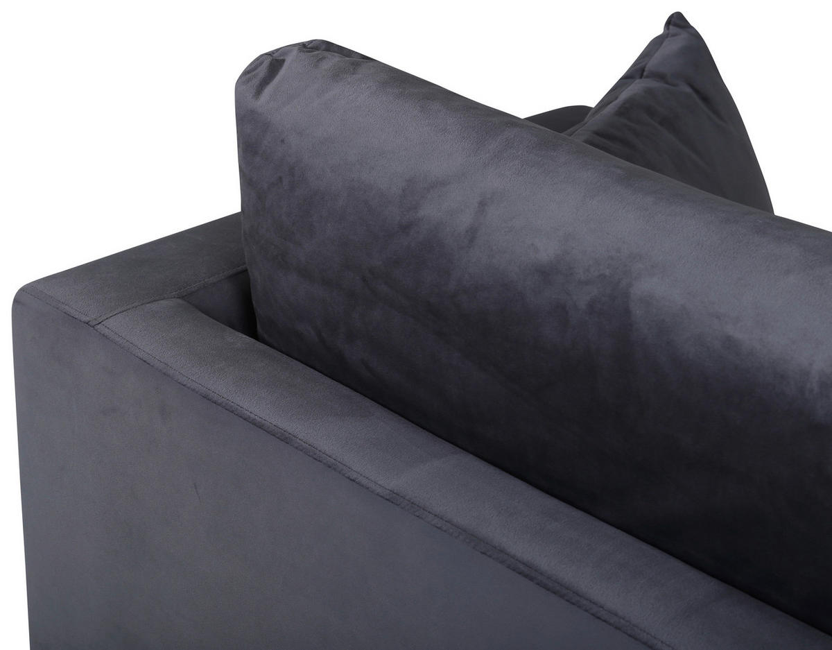 SESSEL in Dunkelgrau  - Dunkelgrau, Design, Textil/Metall (104/82/92cm) - Livetastic
