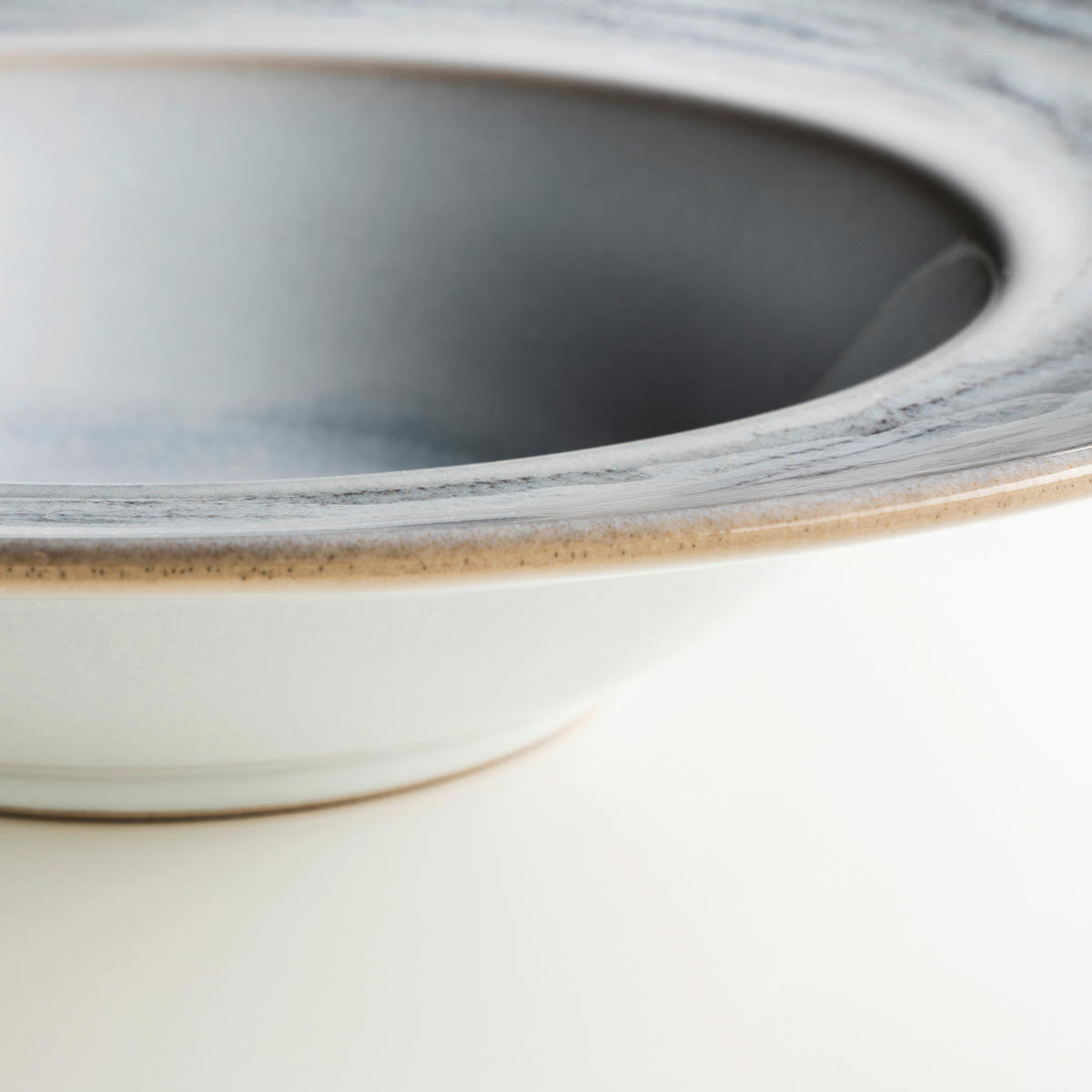 PASTATELLERSET TIEFER SEE 4-teilig  - Hellgrau/Weiß, Basics, Keramik (27/5.5cm) - Gipfelstück