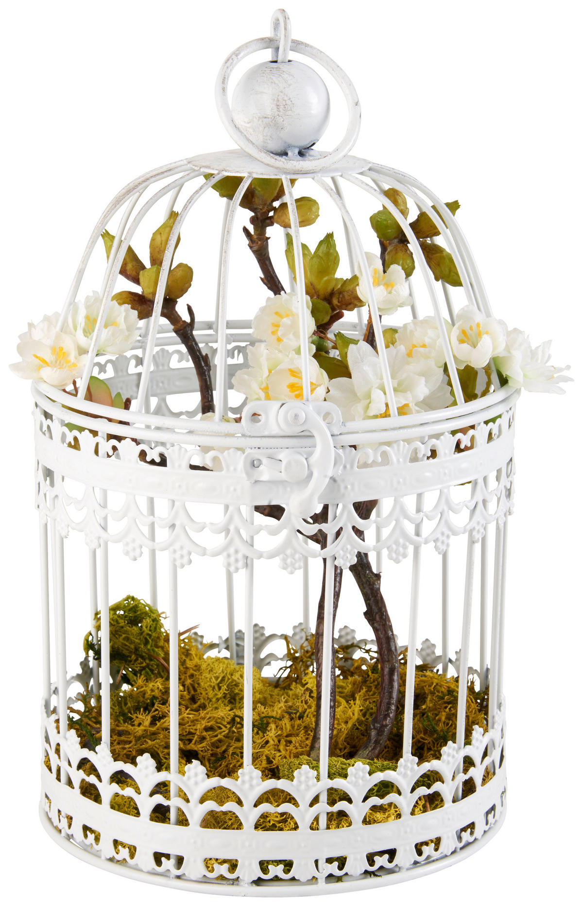 VOGELKÄFIG - Weiß, Trend, Metall (15/25cm) - Ambia Home