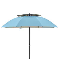 NAPERNYŐ  200/238 cm  - világoskék/antracit, Konventionell, textil/fém (200/238cm)