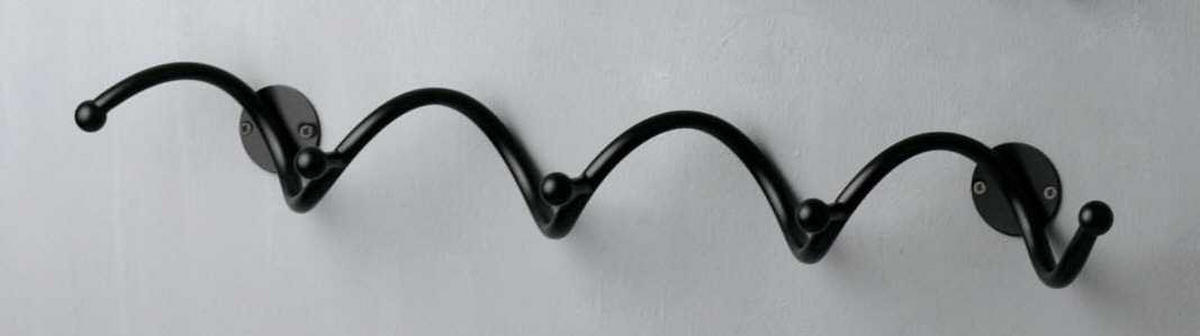 ŠATNÍ LIŠTA - černá, Design, kov (67/9/14cm) - Carryhome