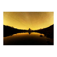LEINWANDBILD Landschaft & Natur 85/113 cm  - Goldfarben/Multicolor, Basics, Holz/Textil (85/113cm)