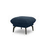 HOCKER in Textil Blau  - Blau/Schwarz, Design, Textil/Metall (57/46/57cm) - MID.YOU