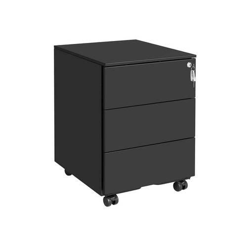 ROLLCONTAINER Schwarz  - Schwarz, Basics, Metall (39/55/45cm) - Boxxx