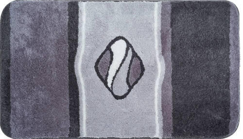 BADTEPPICH Anthrazit 60/100 cm  - Anthrazit, Basics, Kunststoff/Textil (60/100cm)