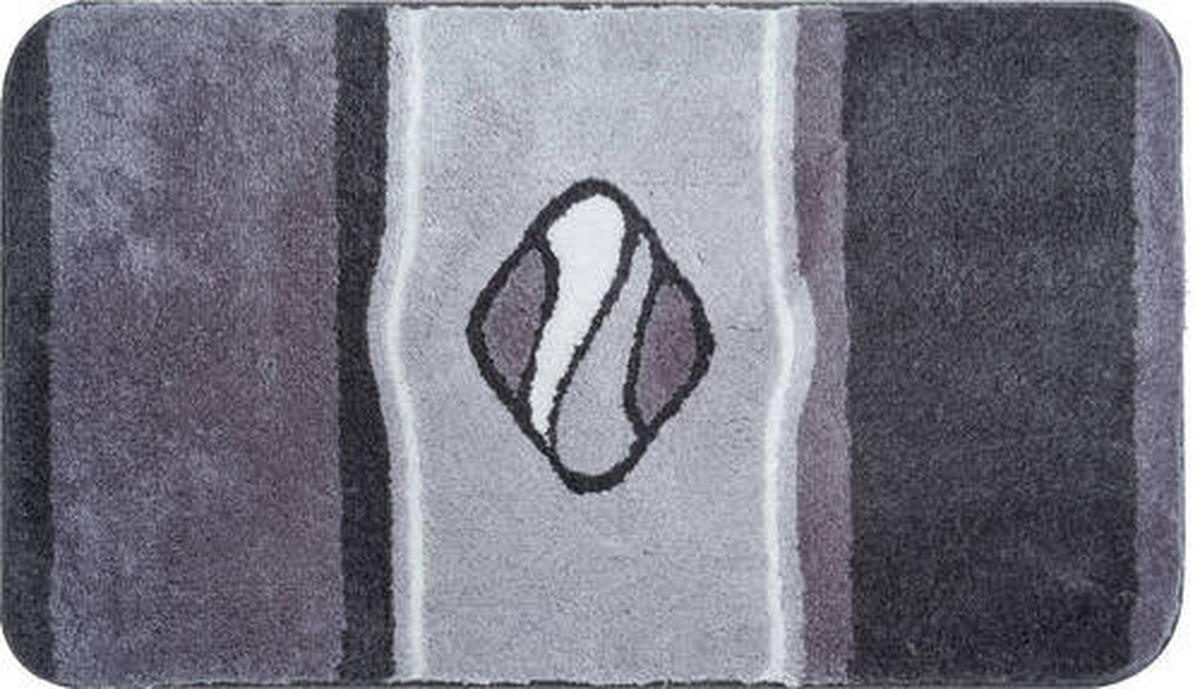BADTEPPICH Anthrazit 60/100 cm  - Anthrazit, Basics, Kunststoff/Textil (60/100cm)