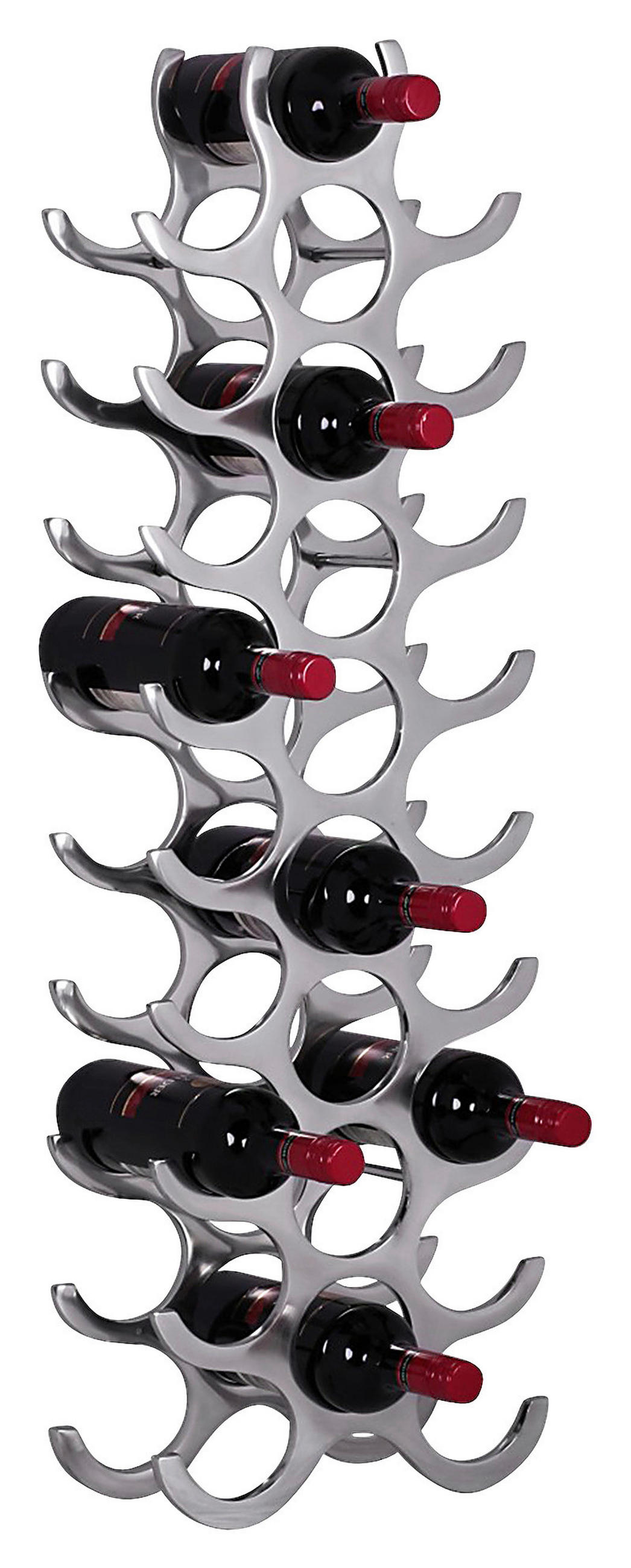 WEINREGAL 31/98/14 cm  - Alufarben, Modern, Metall (31/98/14cm) - MID.YOU