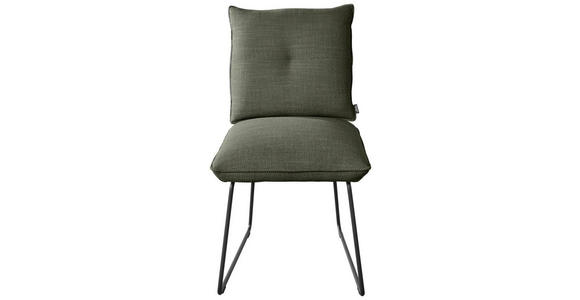 STUHL in Stahl Struktur Textil, Metall - Schwarz/Grün, Design, Textil/Metall (51/90/70cm) - Dieter Knoll