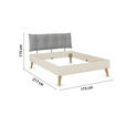BETT 160/200 cm  in Champagner  - Wildeiche/Champagner, Design, Holz/Holzwerkstoff (160/200cm) - Carryhome