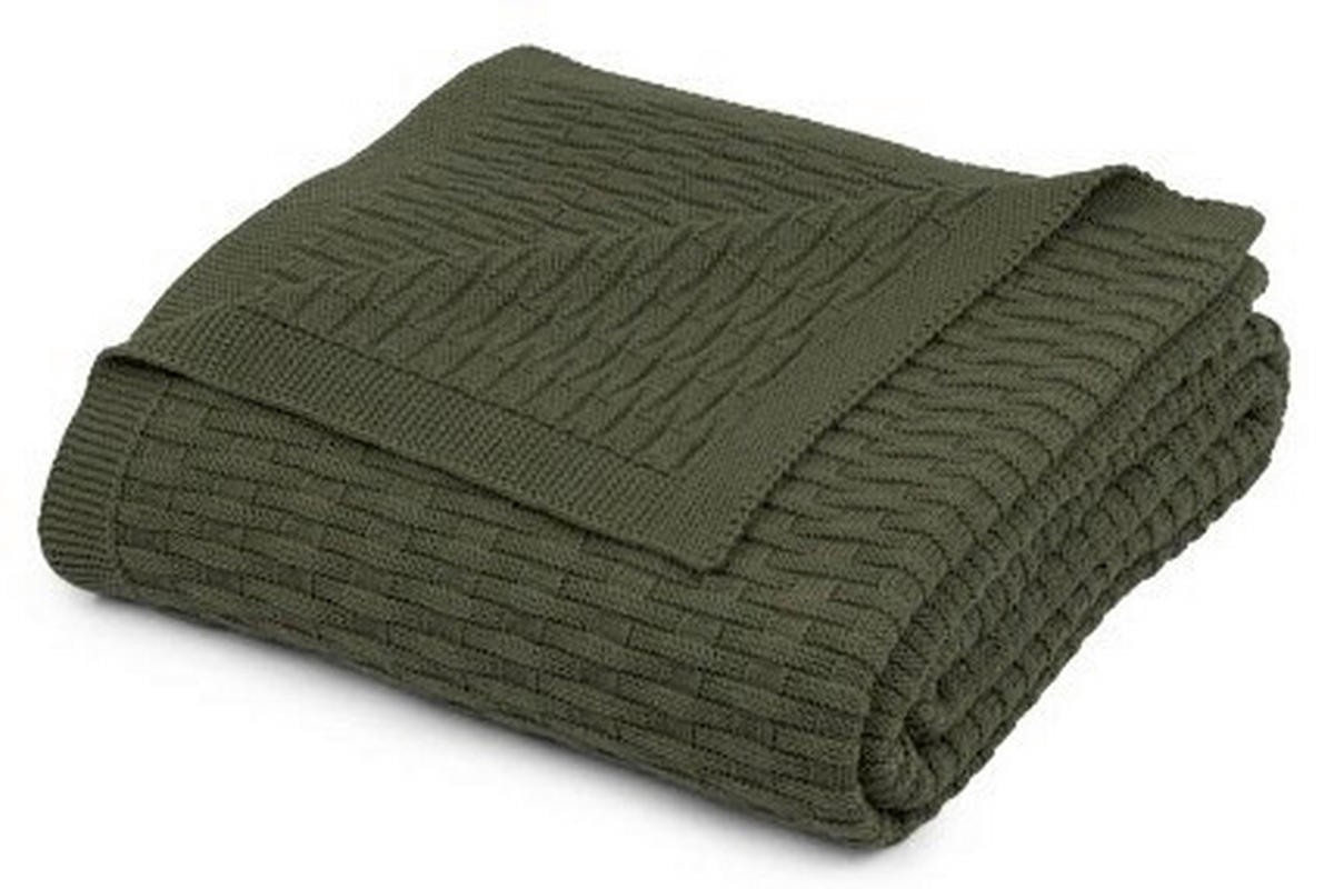 WOHNDECKE 140/180 cm  - Grün, Basics, Textil (140/180cm) - Novel