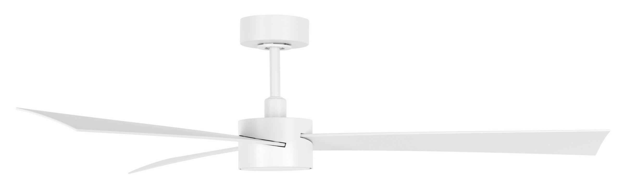 DECKENVENTILATOR 132 cm  - Weiß, Trend, Kunststoff/Metall (132cm) - P & B