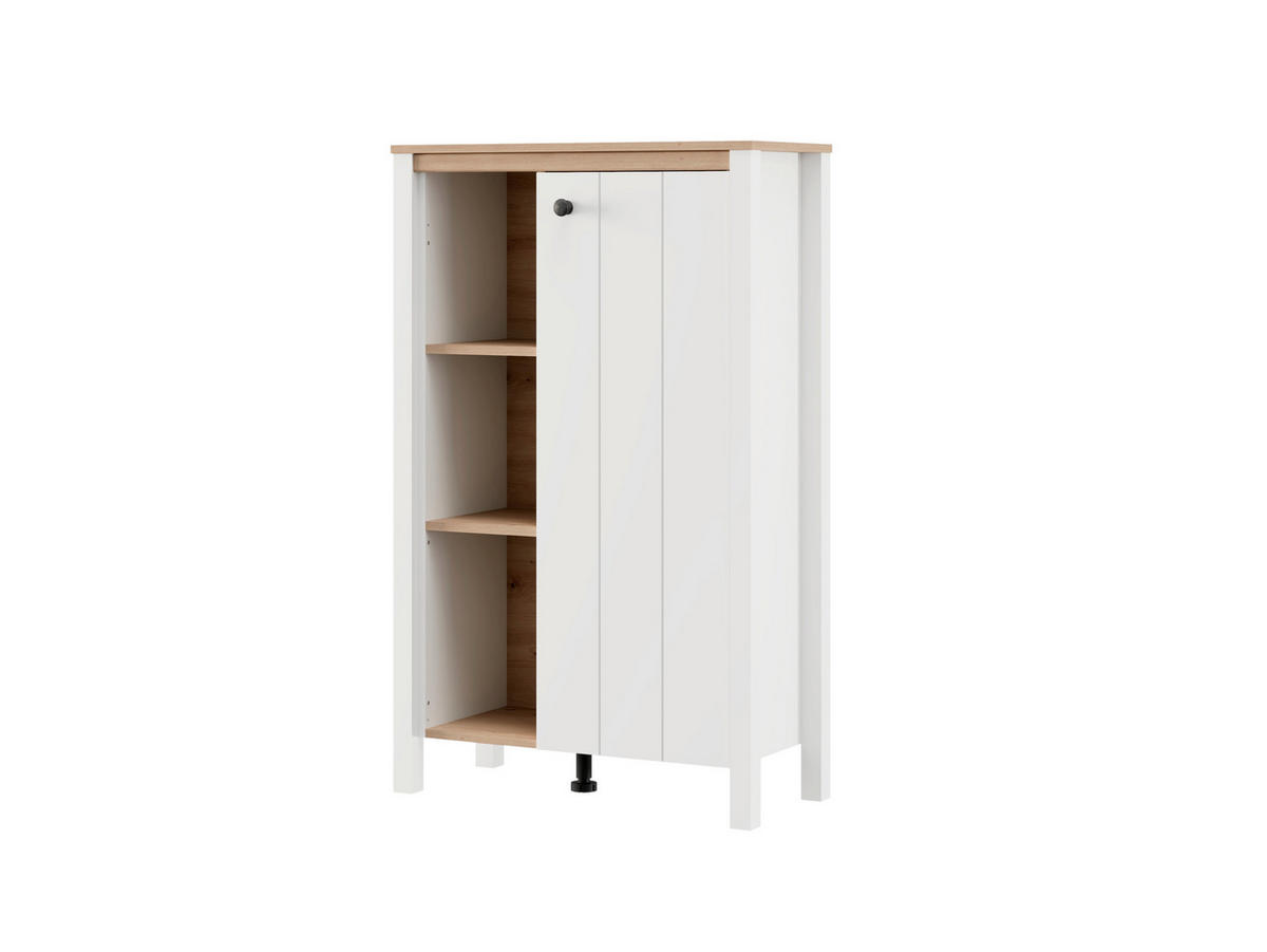 VITRINA 73/33,5/117,5 cm   - bijela/bakrenaste boje, Basics, drvni materijal/plastika (73/33,5/117,5cm)