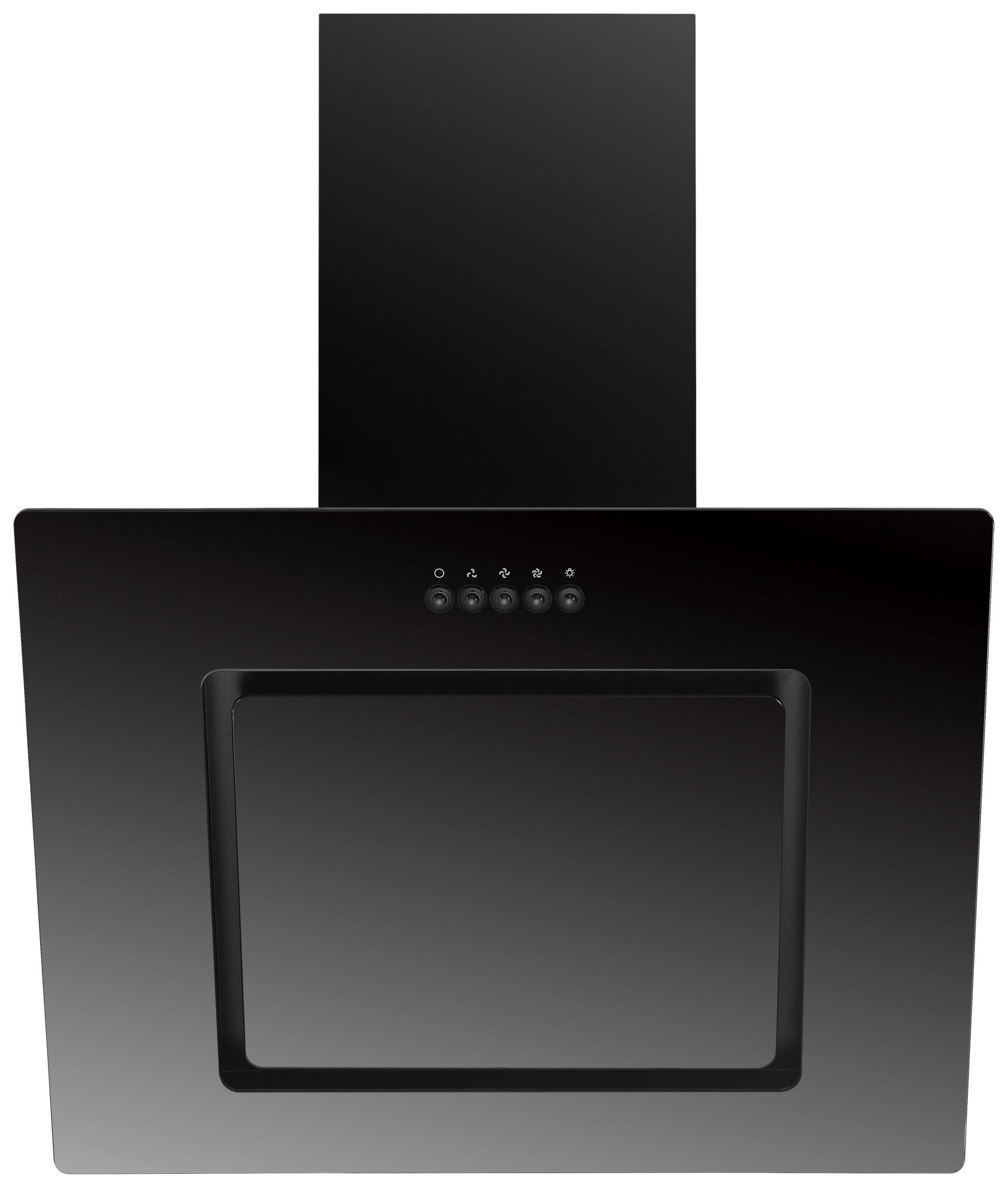 DUNSTABZUGSHAUBE CH22010SBZ  - Schwarz, Trend, Glas/Metall (60/73,9-111,9/34cm) - Respekta