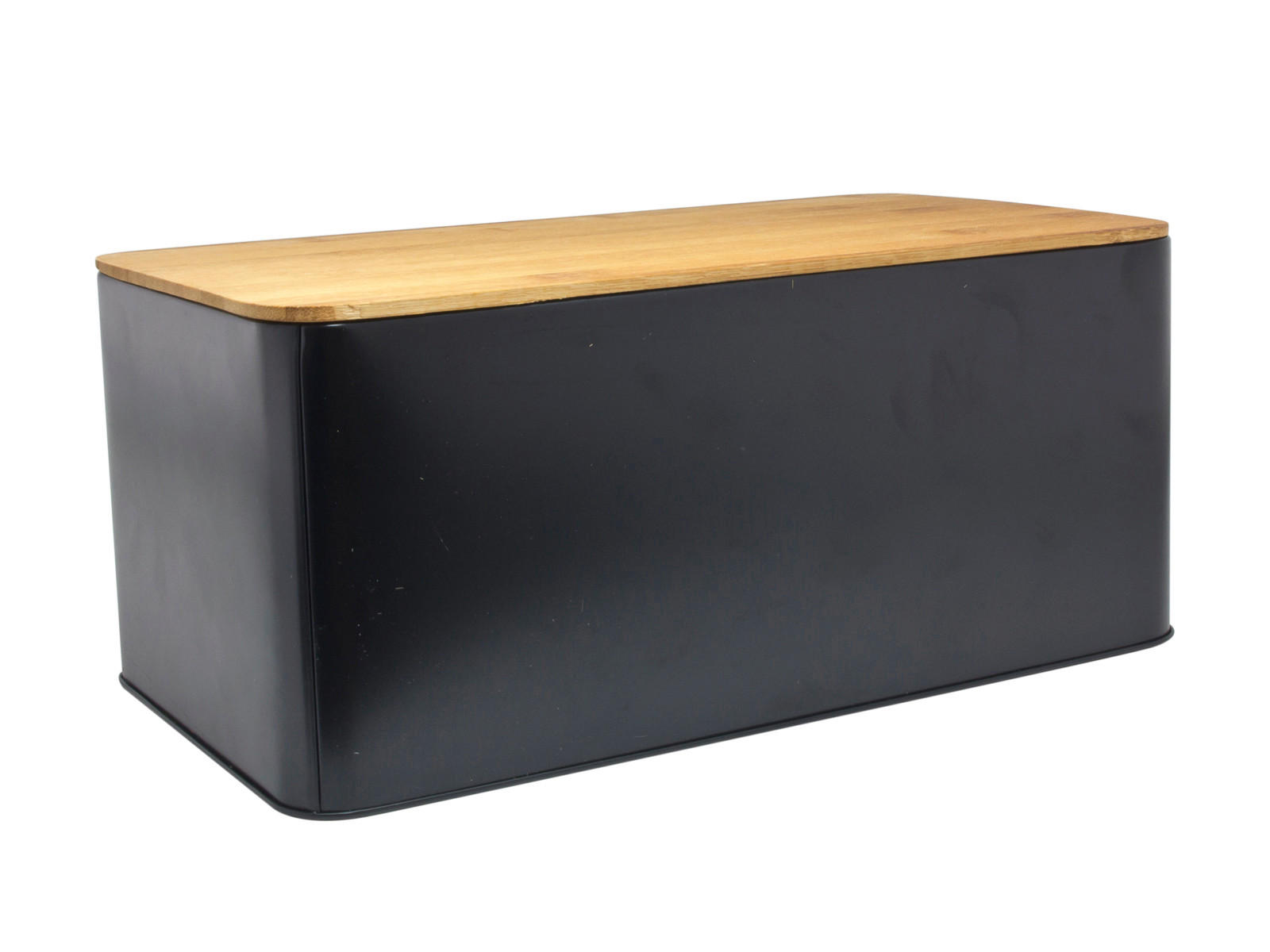 KUTIJA ZA HLEB  31/17/14 cm     - crna, Osnovno, drvo/metal (31/17/14cm)
