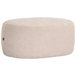 HOCKER Chenille Beige  - Beige/Schwarz, MODERN, Kunststoff/Textil (88/43/66cm) - Hom`in