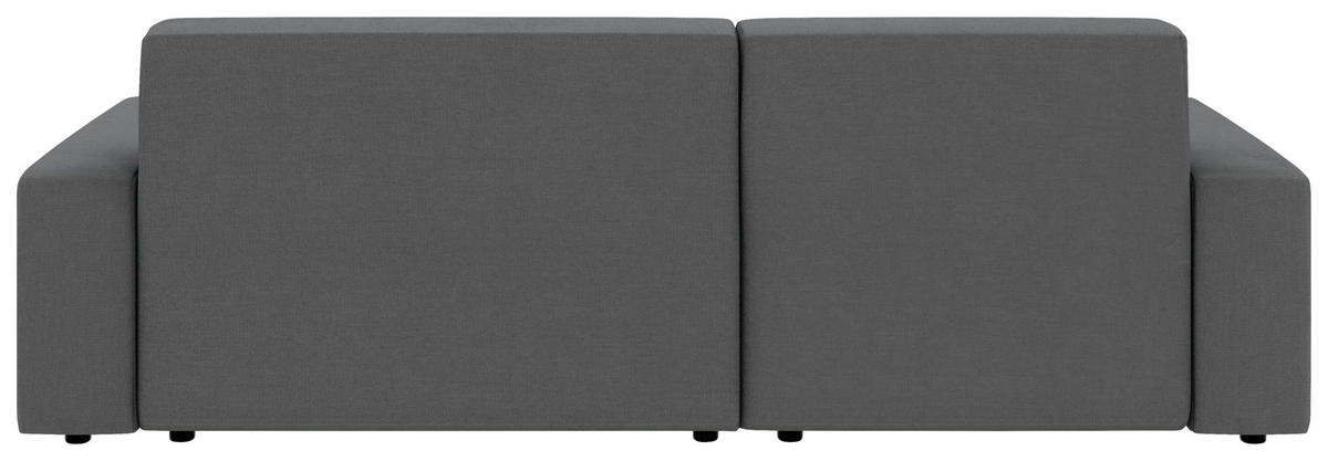 ECKSOFA in Struktur Anthrazit  162/246 cm  - Anthrazit/Schwarz, MODERN, Kunststoff/Textil (162/246cm) - Trendmanufaktur