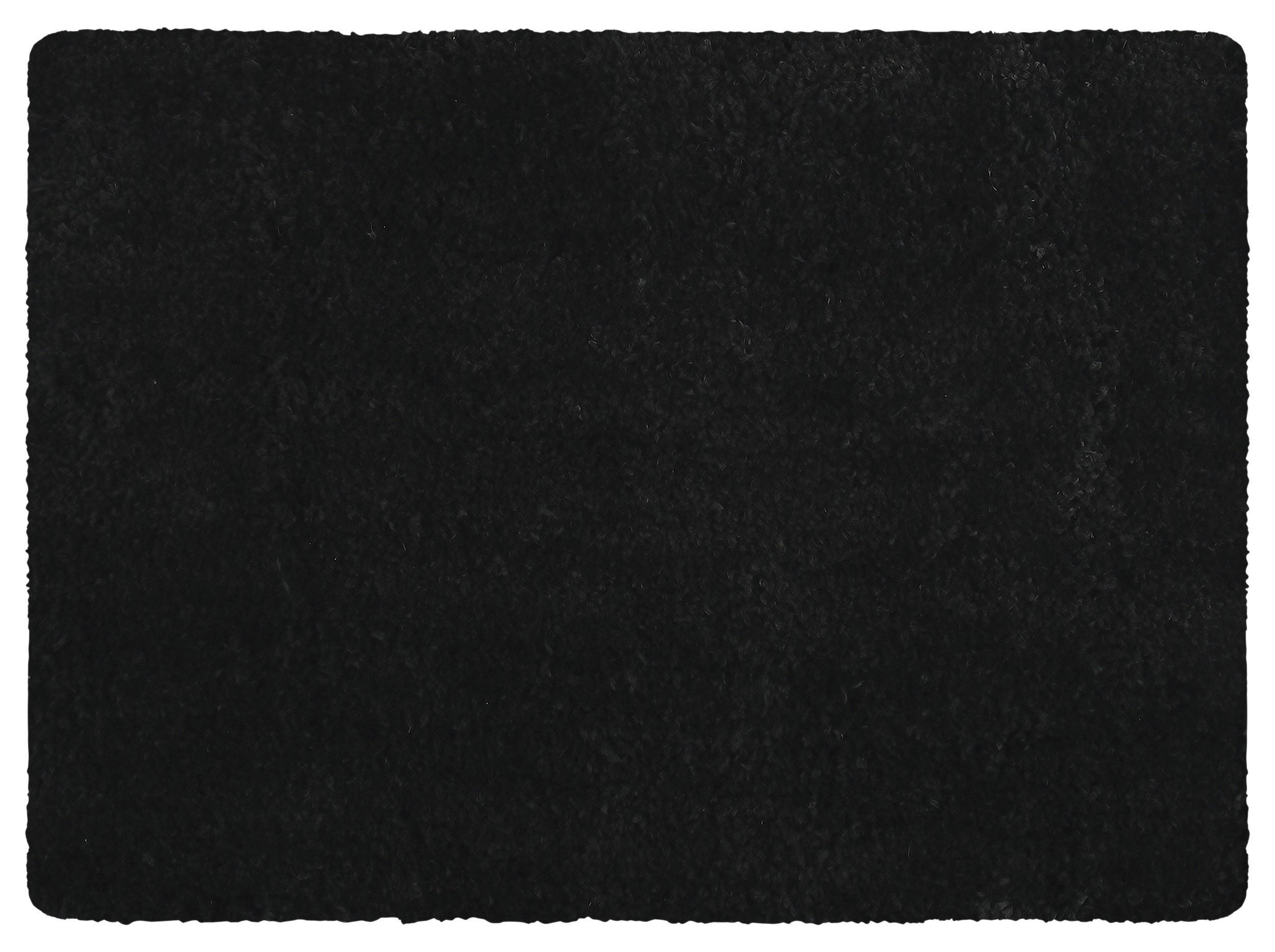 BADTEPPICH Schwarz 70/50 cm  - Schwarz, KONVENTIONELL (70/50cm) - Spirella