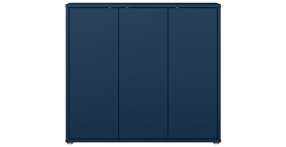 SCHUHSCHRANK  in 109,2/99,1/34,9 cm  - Dunkelblau/Grau, MODERN, Holzwerkstoff/Kunststoff (109,2/99,1/34,9cm) - Carryhome