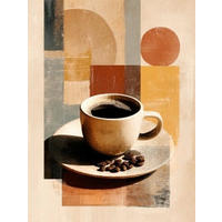 GLASBILD Essen & Trinken, Kaffee  - Multicolor, Basics, Glas (30/40/1.40cm) - Euroart