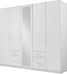 Kleiderschrank 6 Turig Graphitfarben Weiss Online Kaufen Xxxlutz