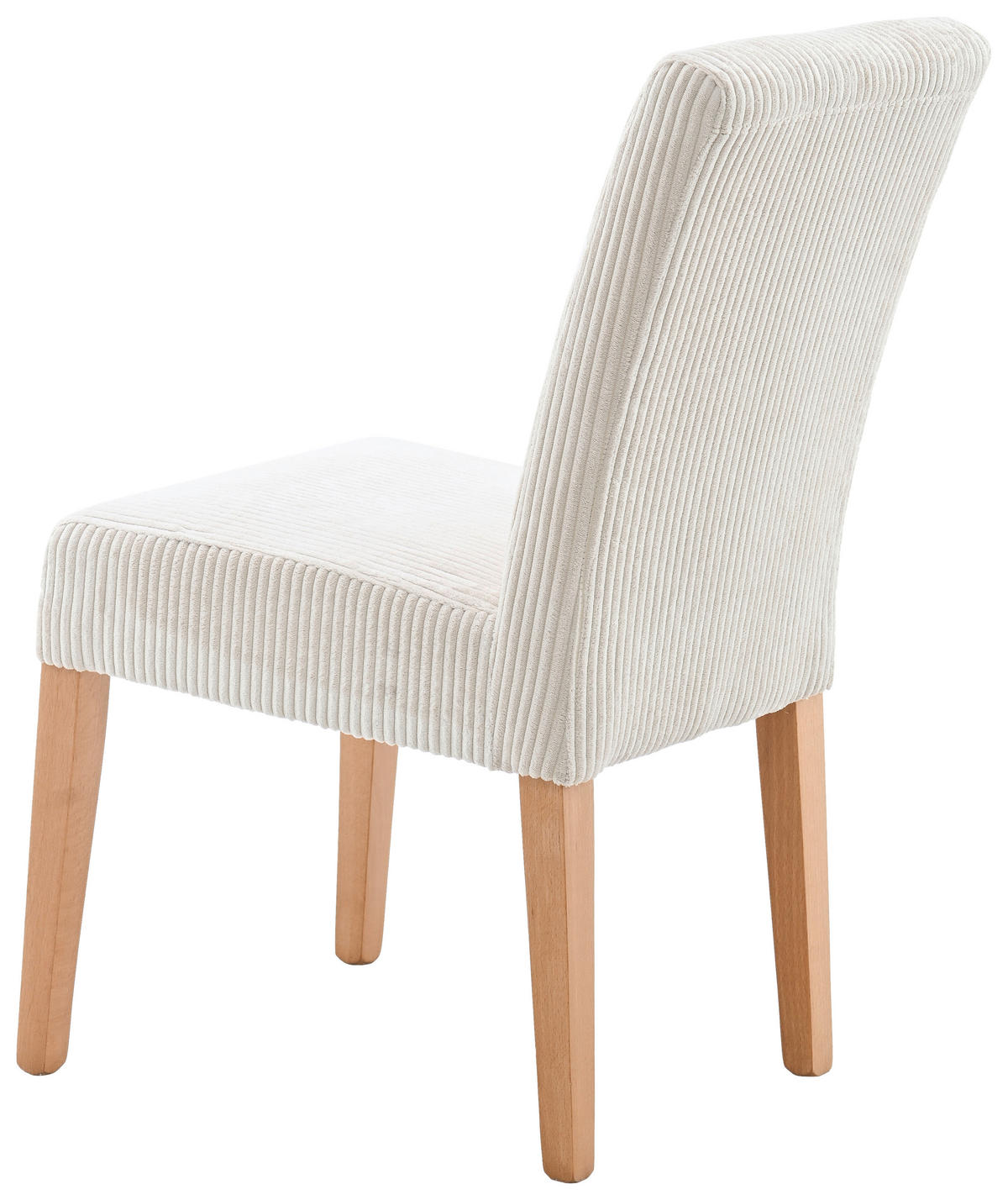 STUHL Cord Beige, Buchefarben Buche massiv  - Beige/Buchefarben, KONVENTIONELL, Holz/Textil (46,5/91/65cm) - home24
