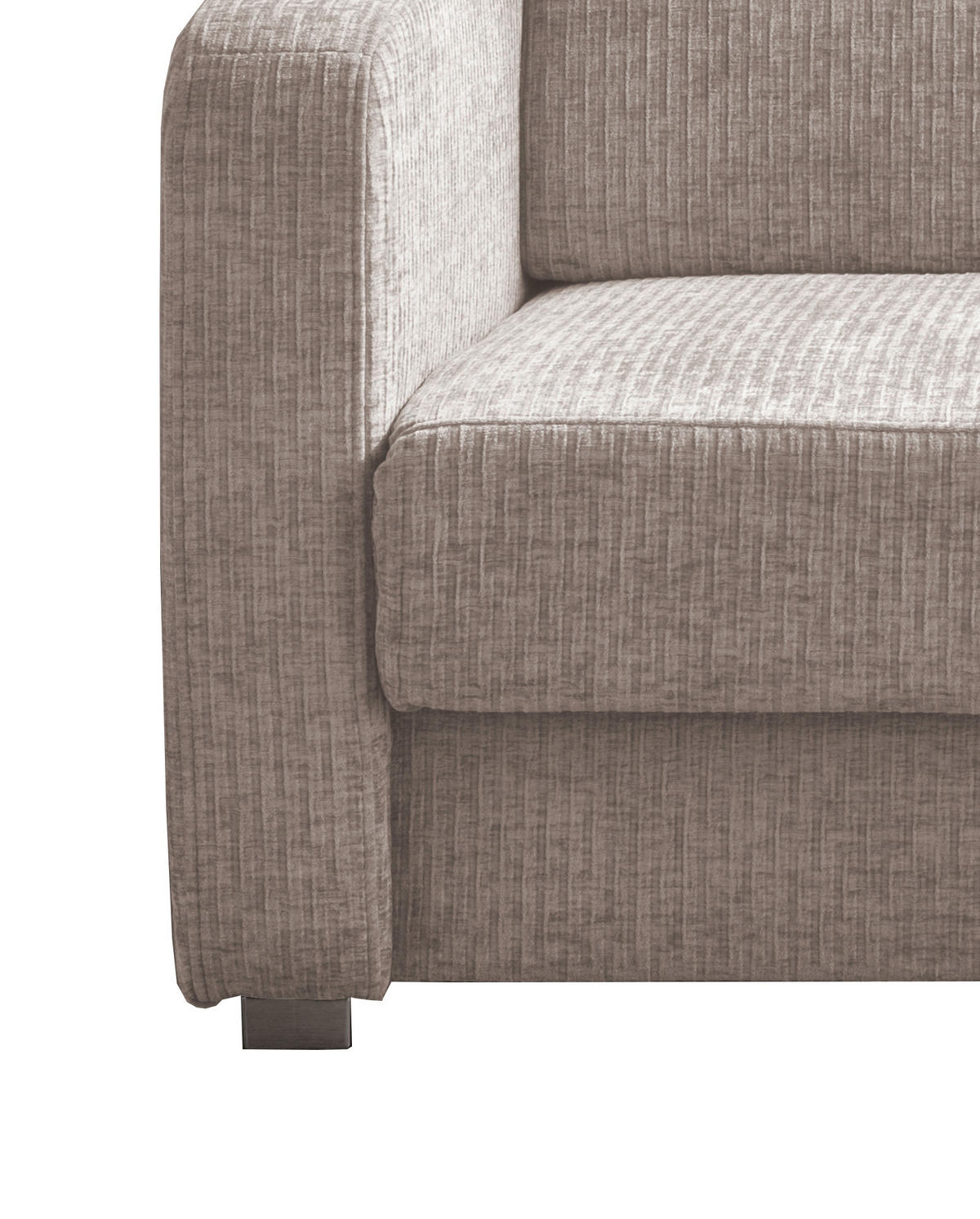 SCHLAFSOFA Mikrofaser Beige  - Chromfarben/Beige, Basics, Kunststoff/Textil (159/88/87cm) - Livetastic