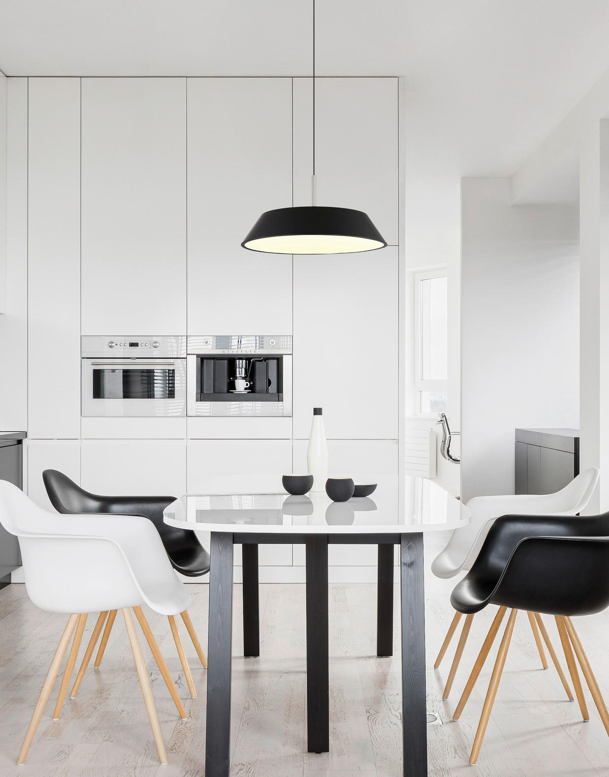 LED-HÄNGELEUCHTE 40/180 cm  - Schwarz/Weiß, Basics, Kunststoff/Metall (40/180cm) - Globo