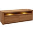 TV-ELEMENT Eiche furniert, massiv Eichefarben - Eichefarben, KONVENTIONELL, Holz (165/57/51cm) - Voleo