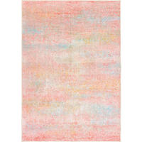 VINTAGE-TEPPICH 160/230 cm ONDEA FIORITH, waschbar Rosa, Türkis, Dunkelgelb  - Türkis/Dunkelgelb, Design, Kunststoff/Textil (160/230cm) - Lindorug