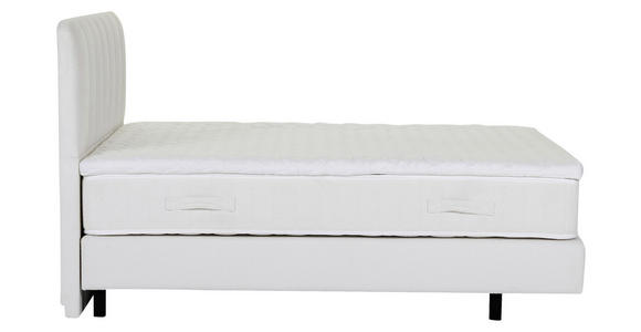 BOXSPRINGBETT 180/200 cm,  in Weiß, Topper, Matratzen, H3 = fest  - Schwarz/Weiß, Design, Holzwerkstoff/Textil (180/200cm) - Esposa