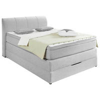 BOXSPRINGBETT 120/200 cm  in Silberfarben  - Silberfarben, Konventionell, Textil (120/200cm) - Carryhome