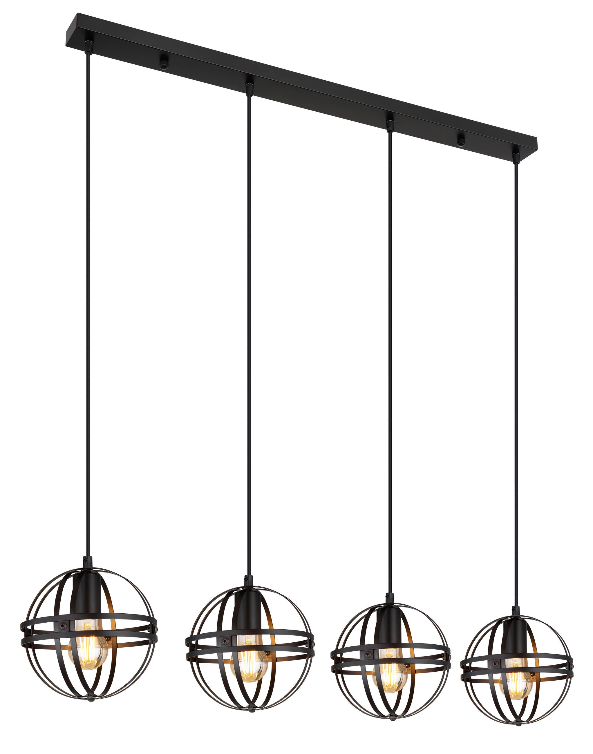 Globo Hängeleuchte Schwarz 20x120x100 cm