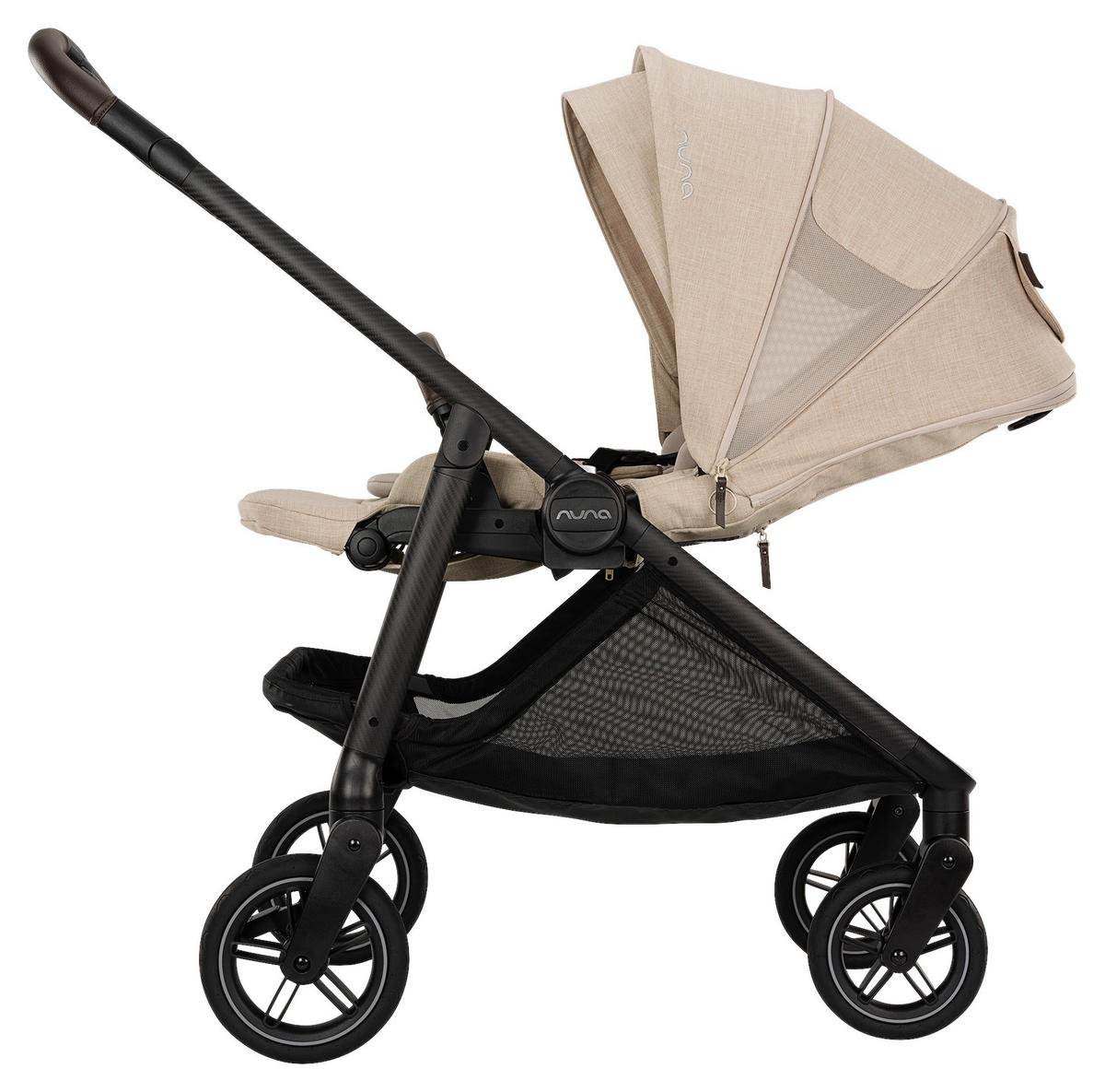 KINDERWAGEN  Swiv  Biscotti  - Beige/Schwarz, Basics, Textil/Metall (94/54/103cm) - Nuna