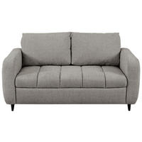 2-SITZER-SOFA Flachgewebe Dunkelgrau  - Dunkelgrau/Schwarz, MODERN, Holz/Textil (167/88/101cm) - Lomoco