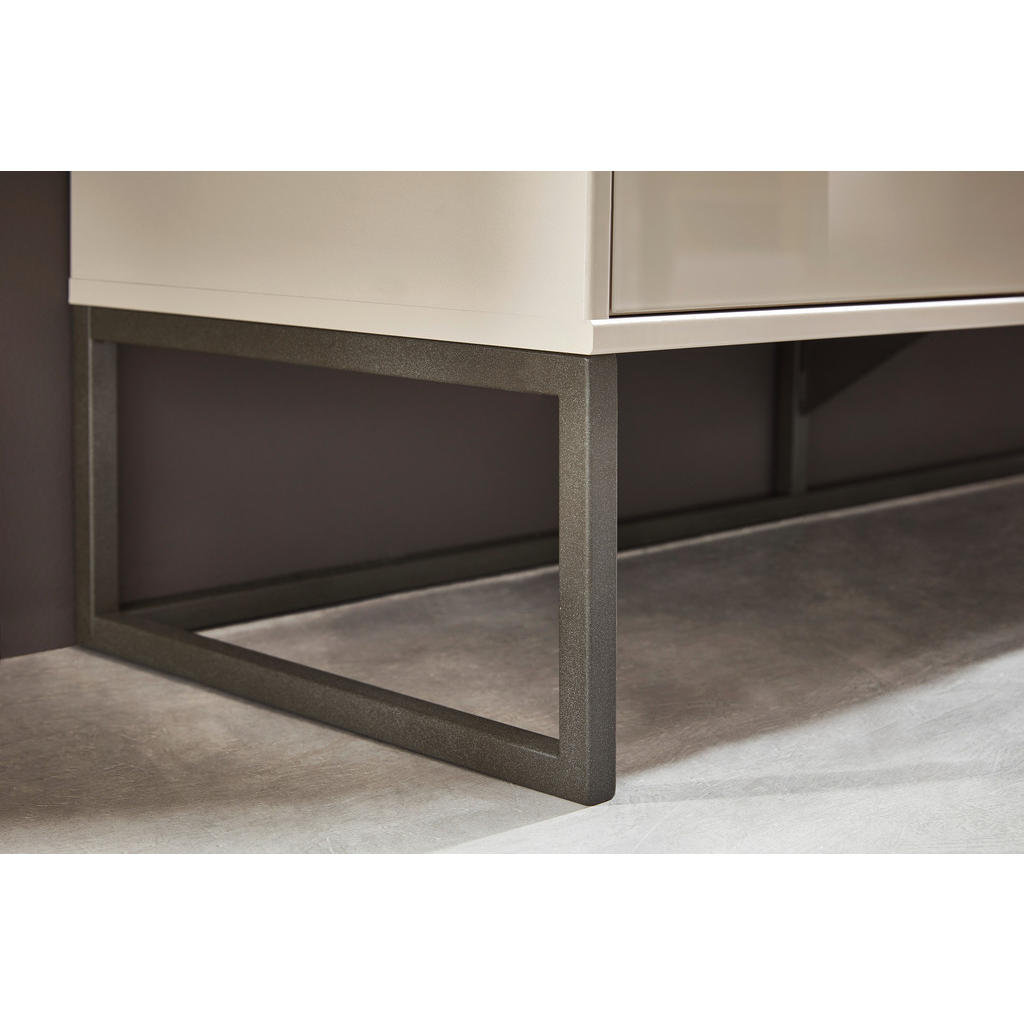 Thumbnail - Dieter Knoll Sideboard, Anthrazit, Eiche, Champagner, Metall, Eiche, 2 Fächer, 5 Schubladen, 141x105x43 cm, ISO 9001, Go...