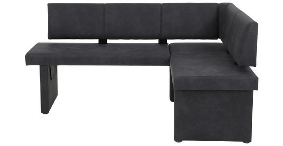 ECKBANK 128/168 cm Mikrofaser Anthrazit - Anthrazit, MODERN, Textil (128/168cm) - Carryhome