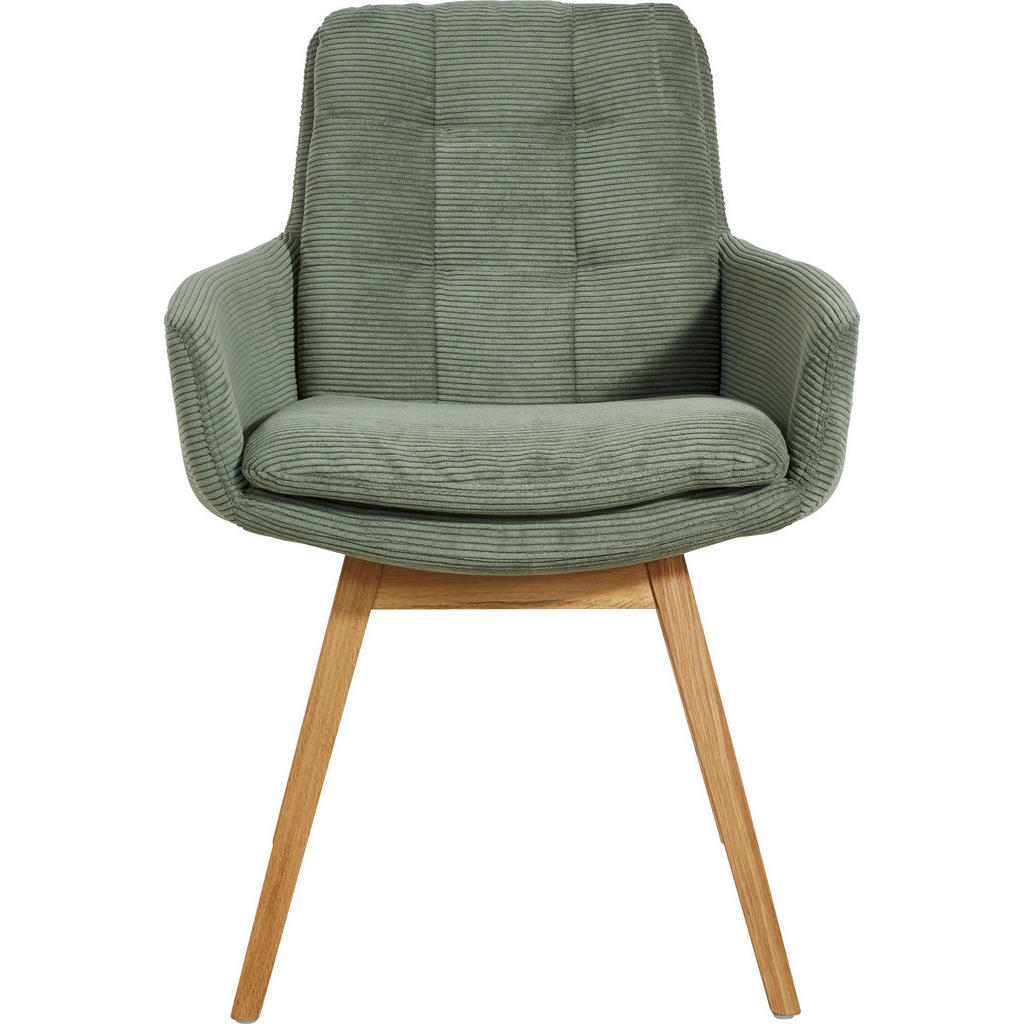 Thumbnail - Johann Jakob Armlehnstuhl, Olivgrün, Textil, Eiche, eckig, 63x90x69 cm, Blauer Engel, Goldenes M, Dgm, Oeko-Tex® Standar...