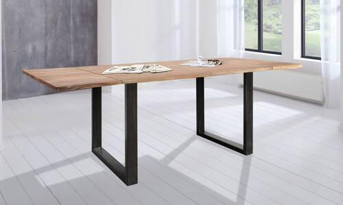 STOL ZA BLAGOVAONICU  boje bagrema  drvo      - boje bagrema/prirodne boje, Konvencionalno, drvo/metal (140/90/77cm) - Livetastic