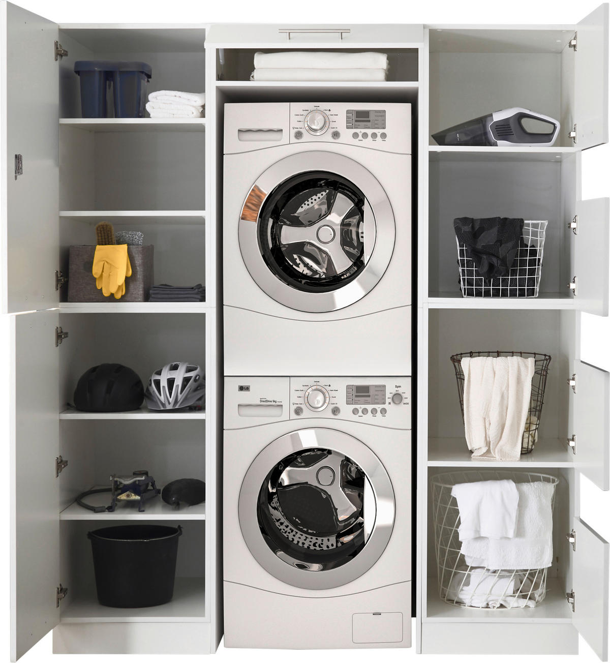 FÖRRÅD 167,4/200/67,6 cm  i vit  - vit, Klassisk, trämaterial (167,4/200/67,6cm) - Respekta