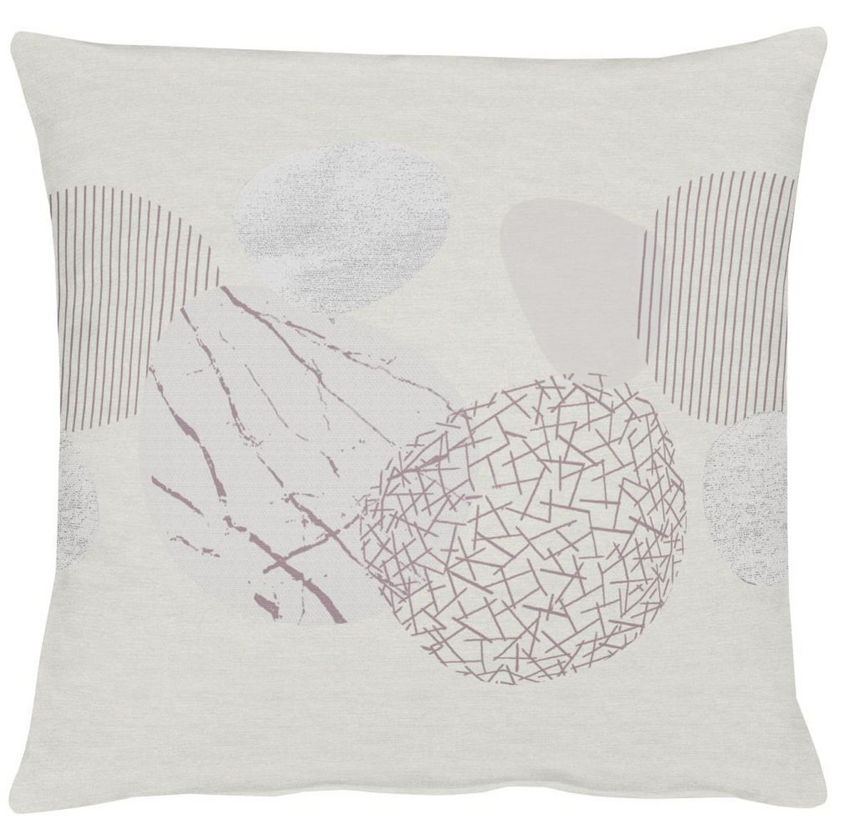 KISSENHÜLLE Loft Style  49/49 cm  - Mauve/Naturfarben, Basics, Textil (49/49cm) - Ambiente