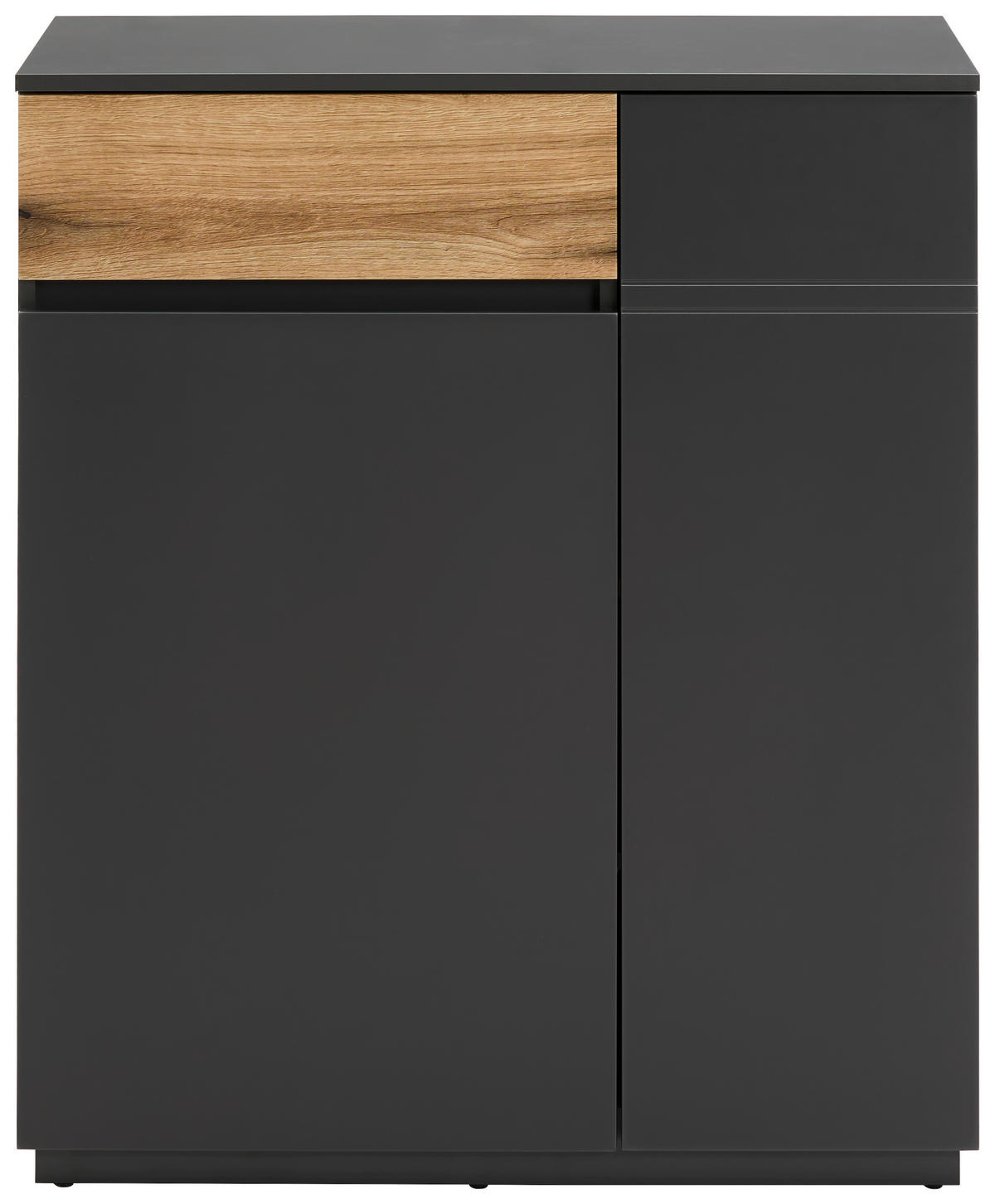 KOMMODE  in 90/105/42 cm  - Eichefarben/Graphitfarben, KONVENTIONELL, Holzwerkstoff (90/105/42cm) - Carryhome