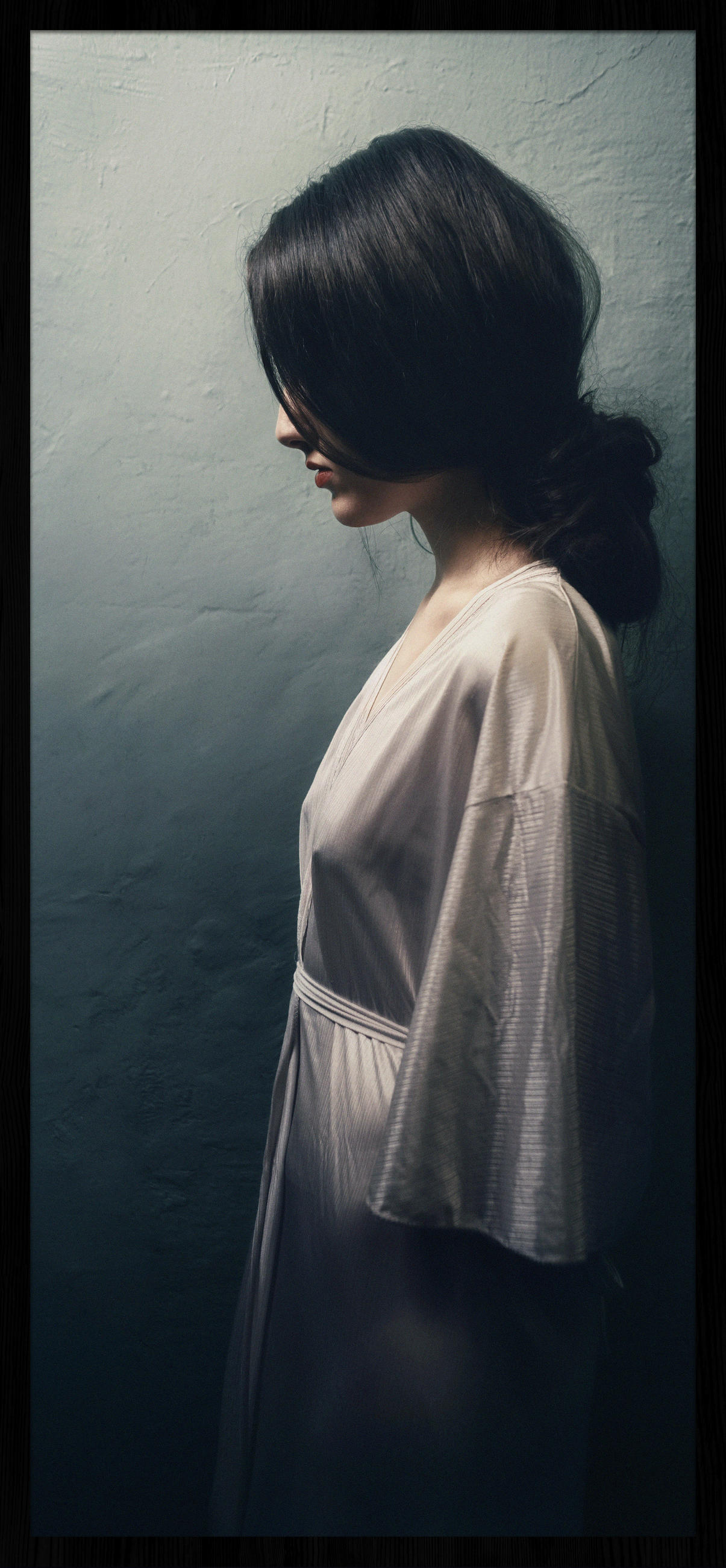 BILD 48/98 cm  - Dunkelgrün/Schwarz, Design, Holz/Kunststoff (48/98cm) - Wandkraft