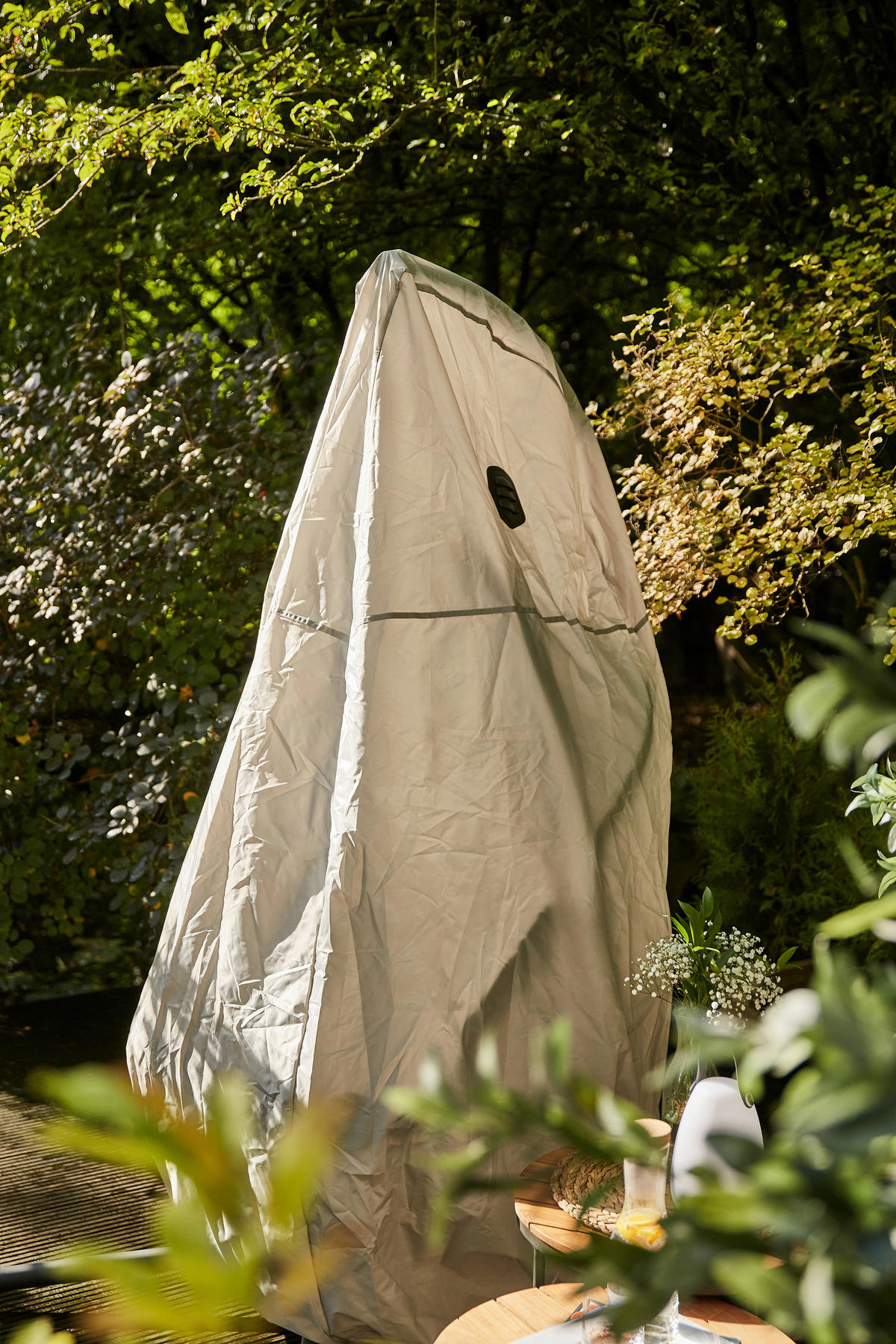 SCHUTZHÜLLE Grau   - Grau, KONVENTIONELL, Kunststoff (115/1/203cm) - Siena Garden