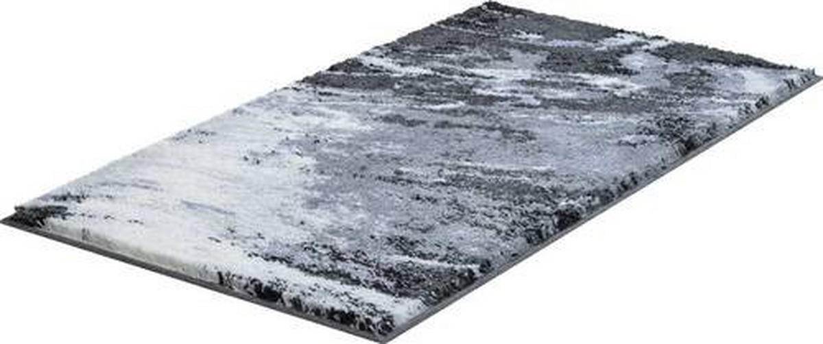 BADTEPPICH Grau 60/100 cm  - Grau, Basics, Kunststoff/Textil (60/100cm) - Grund