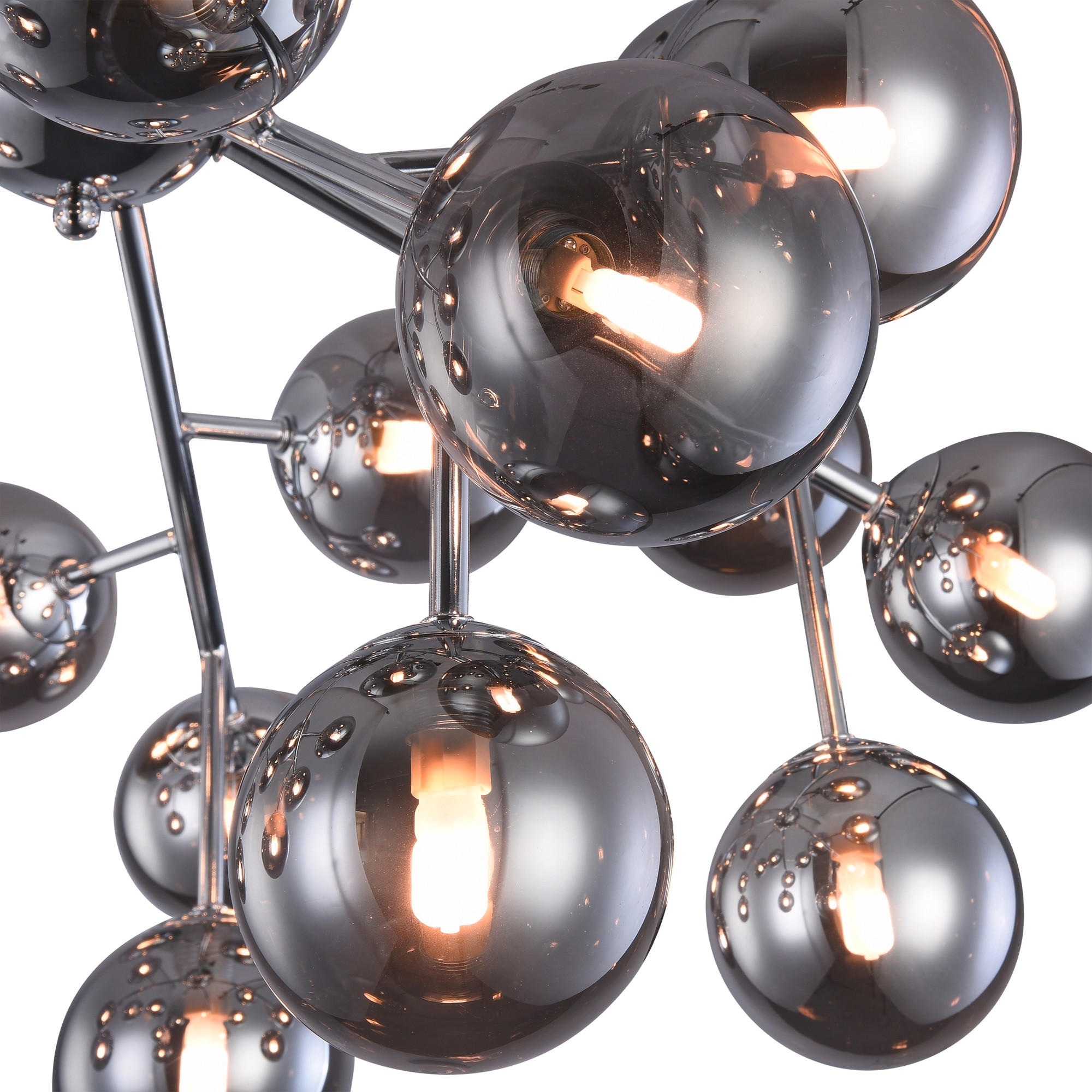DECKENLEUCHTE  75/25 cm    - Chromfarben/Grau, Trend, Glas/Metall (75/25cm) - MAYTONI