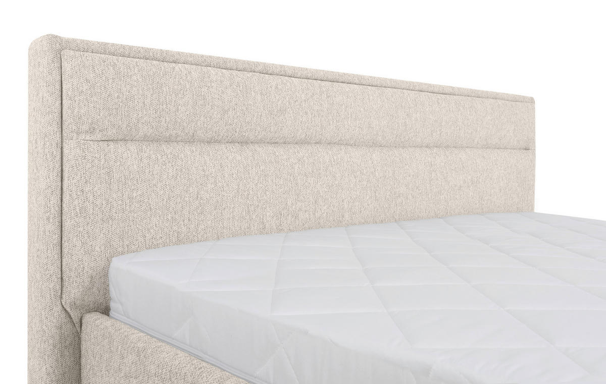 POLSTERBETT Lattenrost, Bettkasten Naturfarben 120/200 cm  - Naturfarben, MODERN, Holz/Kunststoff (120/200cm) - MID.YOU