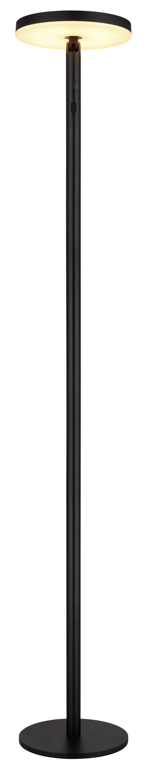 SOLARLEUCHTE  - Opal/Schwarz, Design, Kunststoff/Metall (23/145cm) - Globo